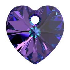 Swarovski    XILION Heart Pendant-  Crystal Heliotrope 6228