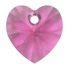 Swarovski    XILION Heart Pendant-Fuchsia 6228