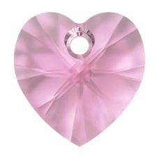 Swarovski    XILION Heart Pendant-Rose 6228