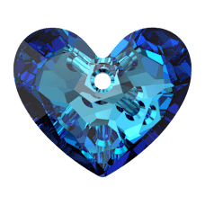 Swarovski Truly in Love Heart  - Crystal Bermuda Blue  6264