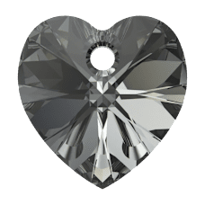 Swarovski    XILION Heart Pendant-   CRYSTAL SILVNIGHT 6228