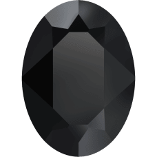 Oval Fancy Stone -  JET