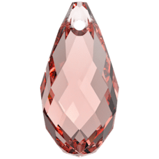 Briolette Pendant -  ROSE PEACH