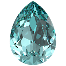 Pear Fancy Stone - LIGHT TURQUOISE