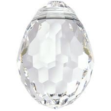 Swarovski Oval Disco Pendant - CRYSTAL 6002