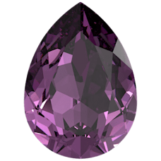 Pear Fancy Stone - AMETHYST