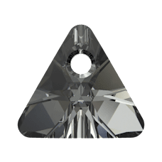 Swarovski XILION Triangle Pendant -Crystal Silver Night  6628