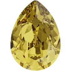 Pear Fancy Stone - LIGHT TOPAZ