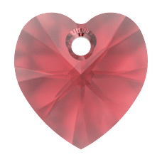 Swarovski    XILION Heart Pendant- Scarlet 6228