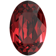 Oval Fancy Stone -   SCARLET