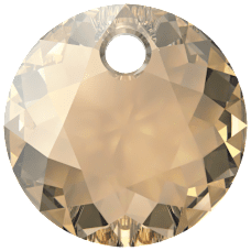 Swarovski Classic Cut Pendant-Crystal Golden Shadow 6430