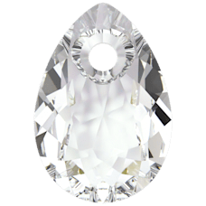 Swarovski Pear Cut Pendant  -  Crystal   6433