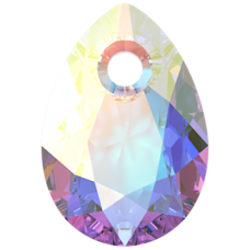 Swarovski Pear Cut Pendant  -  Crystal AB 6433