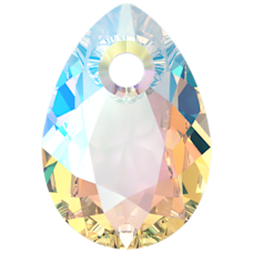 Swarovski Pear Cut Pendant  - Crystal Shimmer  6433