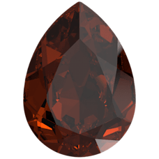 Pear Fancy Stone -  SMOKED AMBER