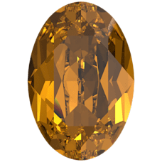 Oval Fancy Stone -  LIGHT AMBER