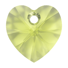 Swarovski    XILION Heart Pendant-Citrus green 6228