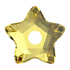 Star Flower Sew On Stone - LIGHT TOPAZ F