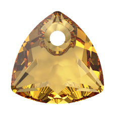 Swarovski Trilliant Cut Pendant - Golden Topaz 6434