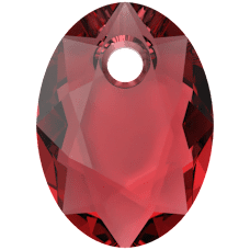 Swarovski Elliptic Cut Pendant -Scarlet   6438