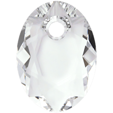 Swarovski Elliptic Cut Pendant -  Crystal  6438