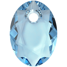 Swarovski Elliptic Cut Pendant -   Aquamarine  6438