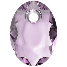 Swarovski Elliptic Cut Pendant -   Light Amethyst  6438