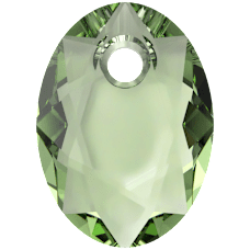 Swarovski Elliptic Cut Pendant - Peridot   6438