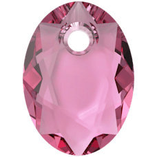 Swarovski Elliptic Cut Pendant - Rose    6438