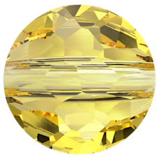 Fantasy Round Bead - LIGHT TOPAZ