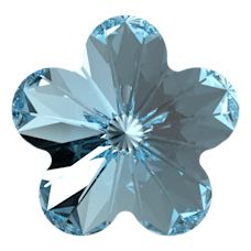 Flower Fancy -  AQUAMARINE