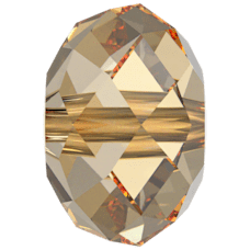 Briolette Bead - CRYSTAL GOLDEN SHADOW