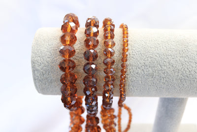 Smoked Topaz Donut Beads #8