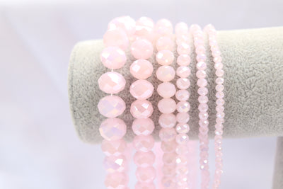 Rose Opal AB Donut Beads #10ab