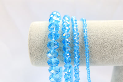 Aquamarine Donut Beads #50