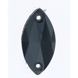 MARQUISE SEW-ON Jet Hematite