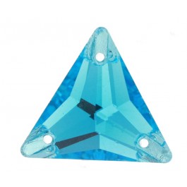 Triangle Sew-on Aquamarine