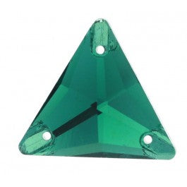 Triangle Sew-on Emerald