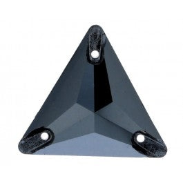 Triangle Sew-on Jet Hematite