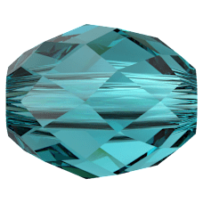 Olive Briolette Bead - BLUE ZIRCON